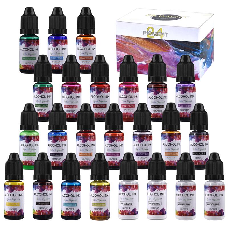 Resin Dye Opaque - 24 Color/Set 10ml Resin Pigment Art