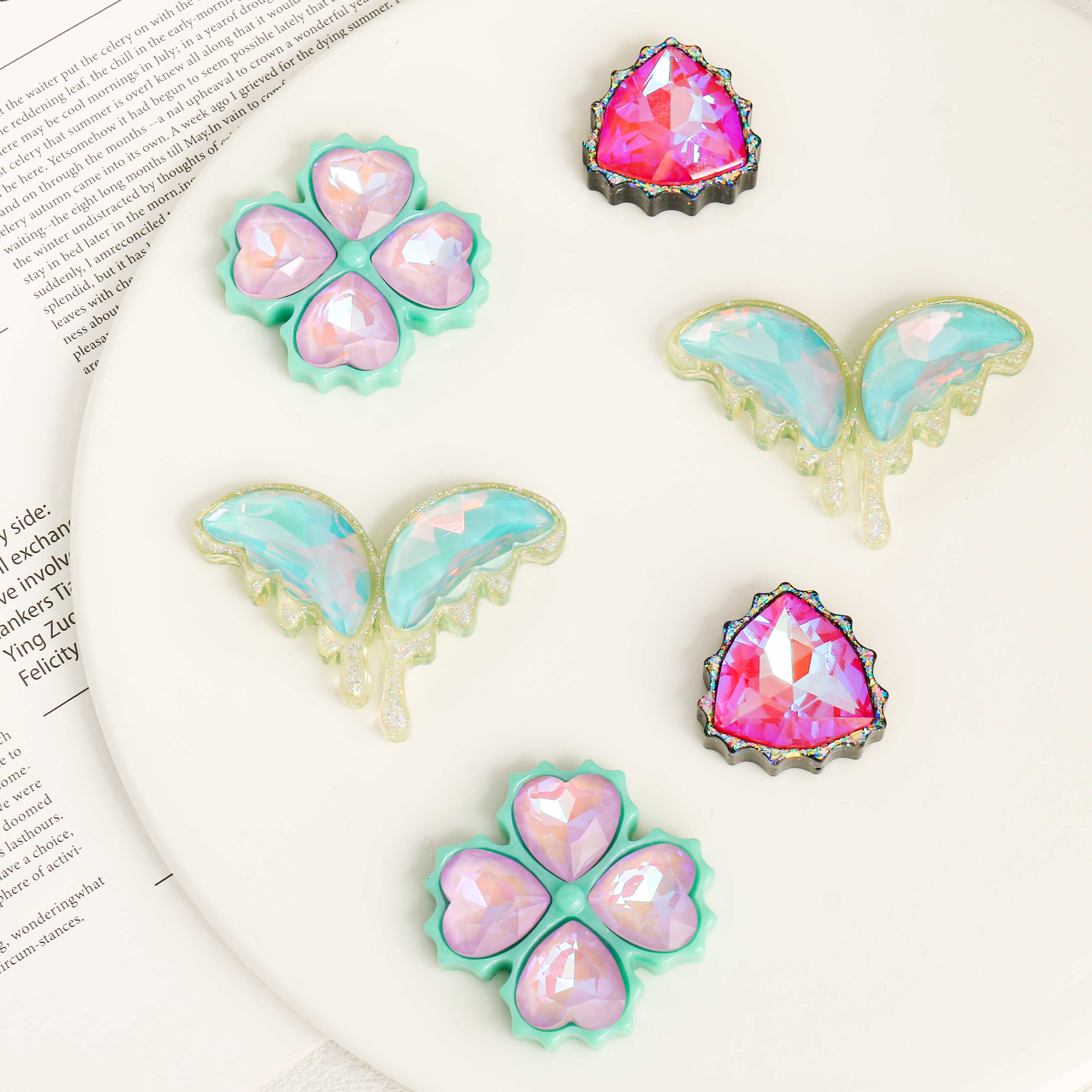 Resin Art Geode - Multicolor Zircon Jewelry Making Kit, Resin