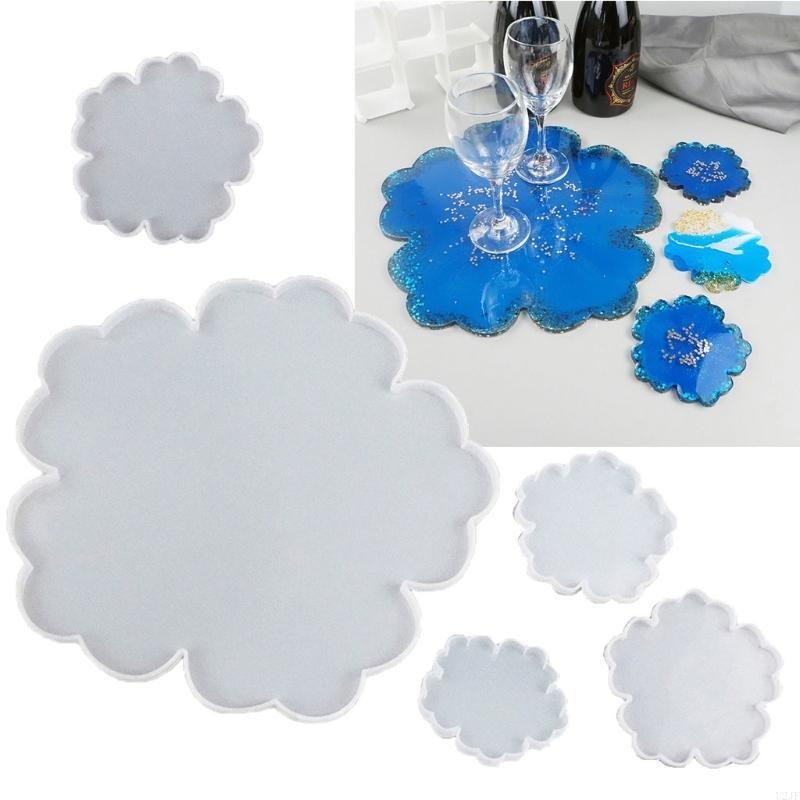 Resin Art Geode - 5Pieces Large Flower Resin Molds DIY