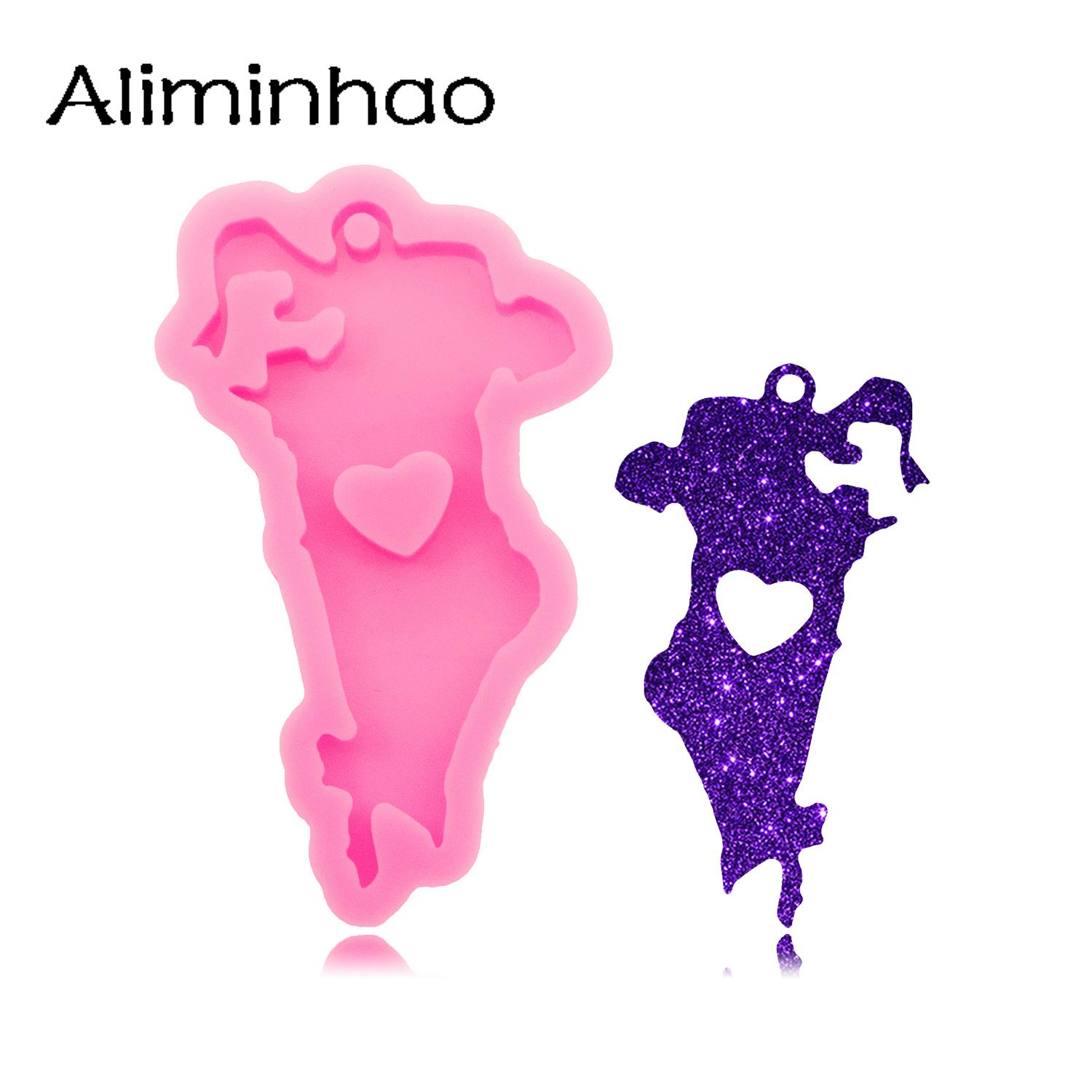 Resin Art Tools - DY1435 Shiny Bahrain Map Silicone Resin