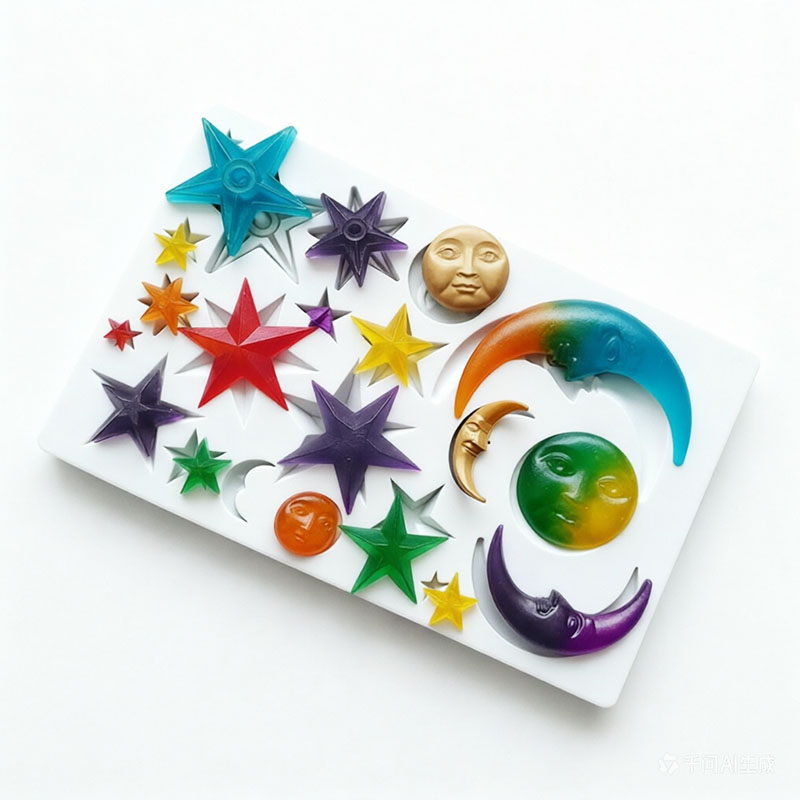 Resin Art Tools - Sun Face Moon Stars Polymer Clay