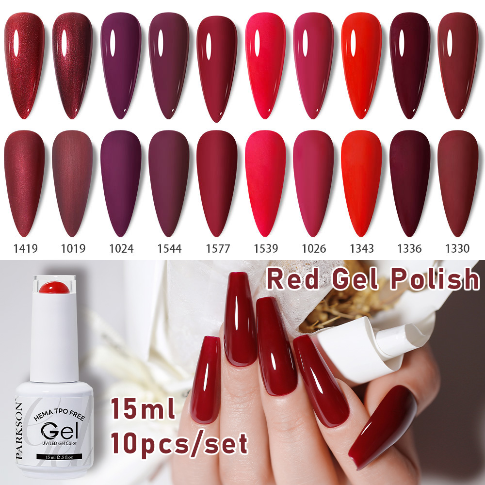 Resin Dye Opaque - Parkson 15ml 10Pcs Classic Red Gel