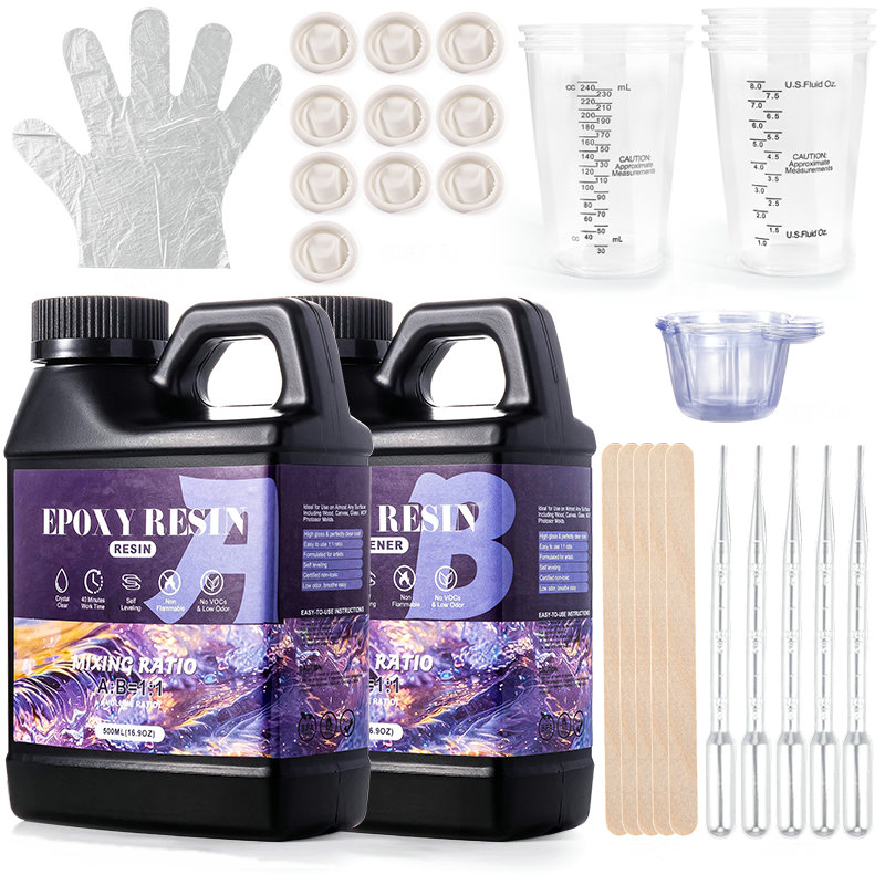 Resin Art Ratio - 1:1 Ratio Epoxy Resin Kit Anti-Yellowing
