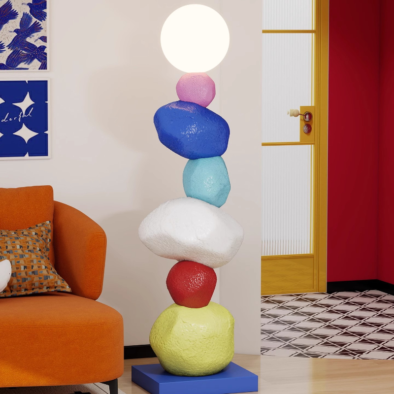 Resin Art Floor Design - Designer Colorful Resin Statues LED Floor