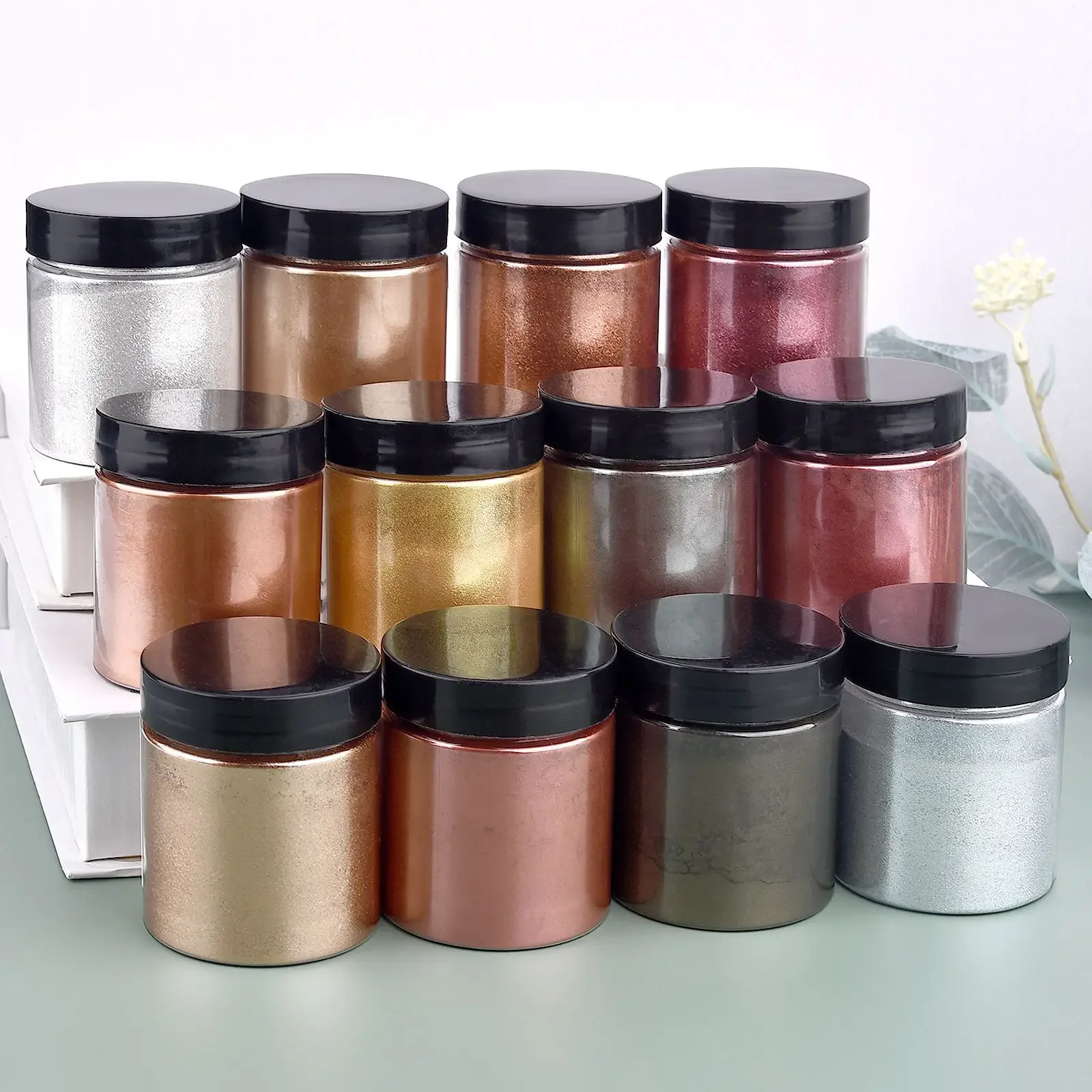 50g/Bottle Metallic Glitter Po - Resin Dye Opaque recension och pris