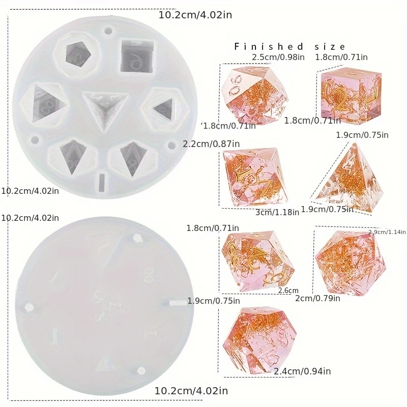 1setsilicone resin die molds ， - Resin Art Tools recension och pris