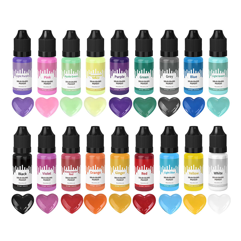 18Colors 10ml Macaron Solid Pa - Resin Dye Opaque recension och pris