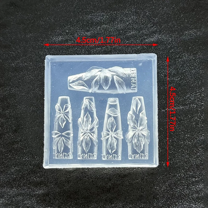 3D Flowers Nail Mold DIY Silic - Resin Art Templates Free recension och pris