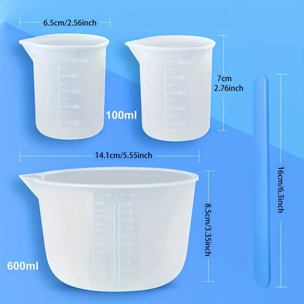 Silicone Measuring Cups, Resin - Resin Art Tools recension och pris
