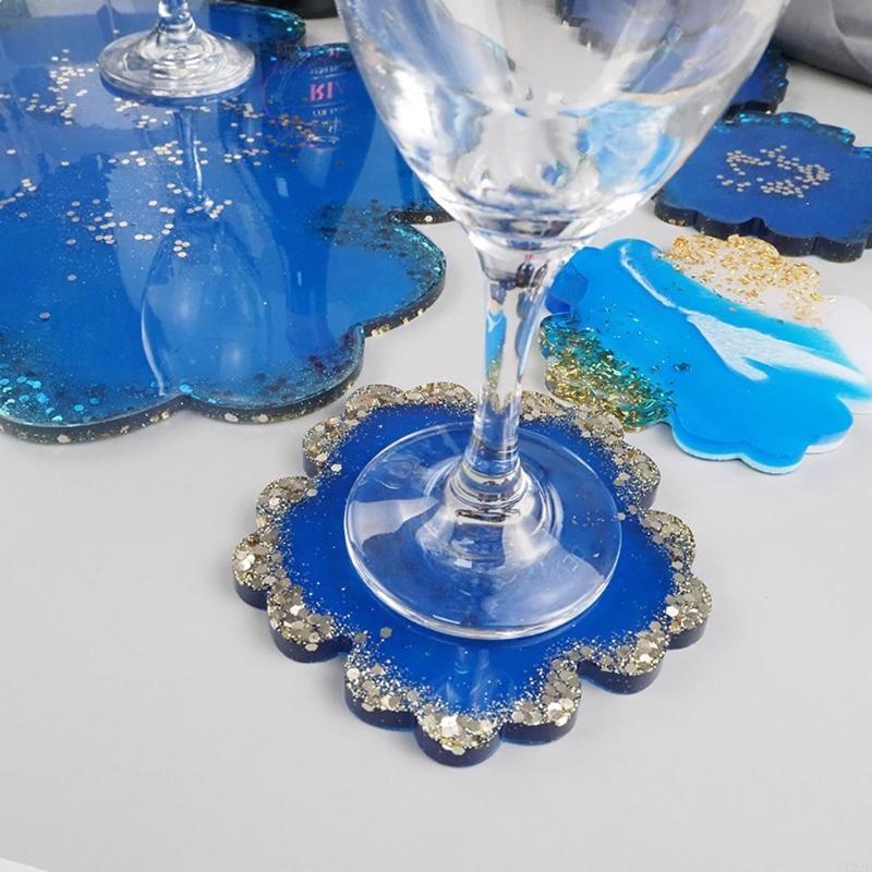 5Pieces Large Flower Resin Mol - Resin Art Geode recension och pris