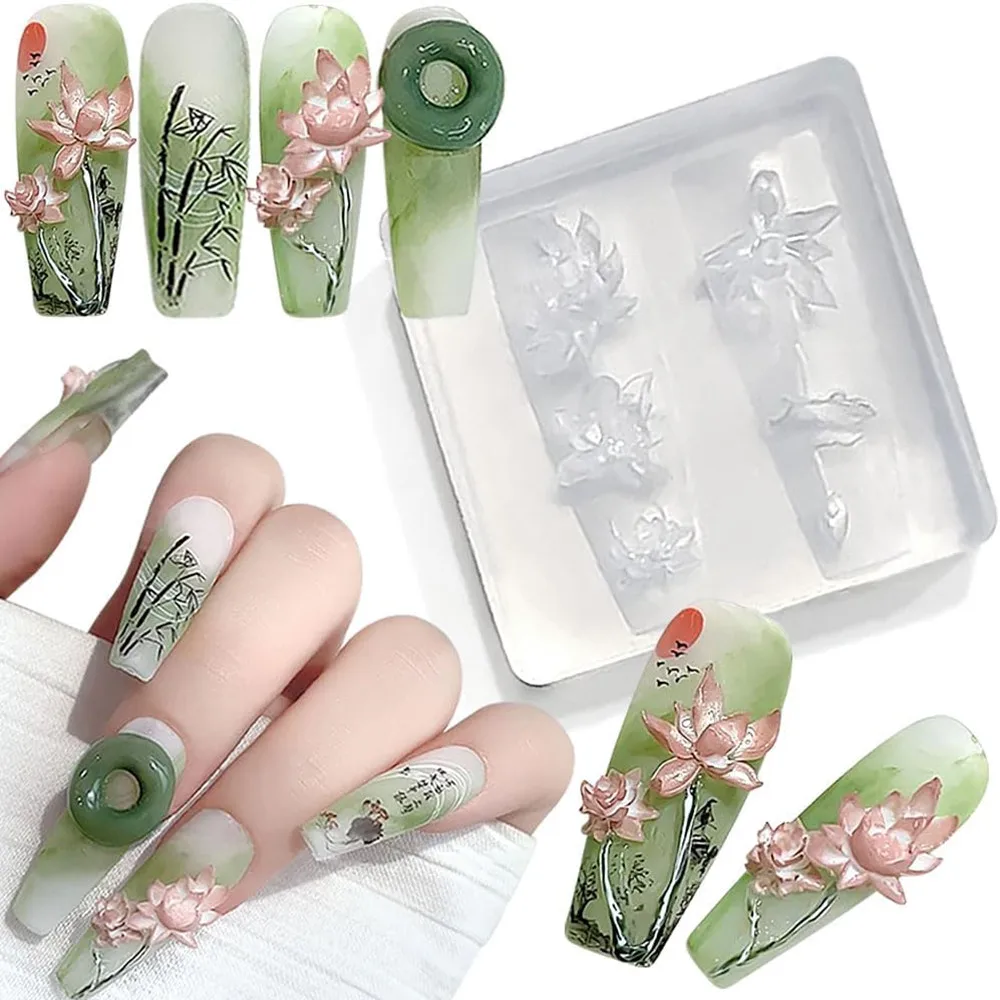 3D thorns Nail Design Silicone - Resin Art Templates Free recension och pris