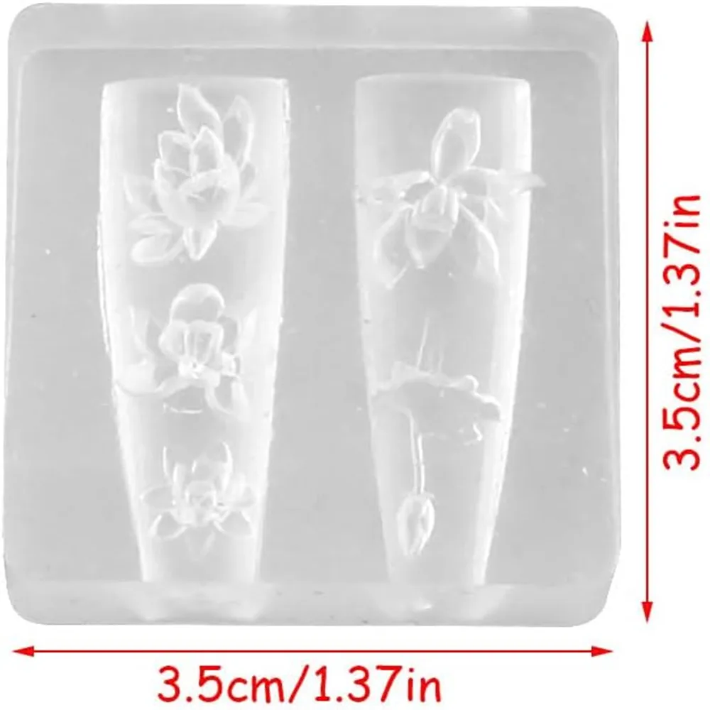 3D thorns Nail Design Silicone - Resin Art Templates Free recension och pris