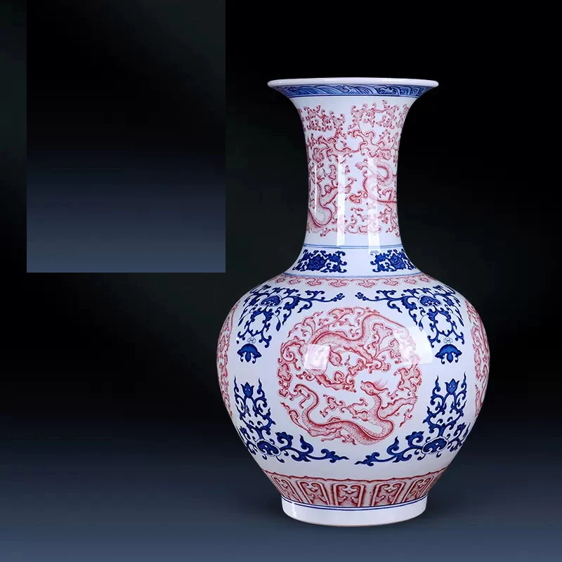 Chinese Antique Ceramic Dragon - Resin Art Floor Design recension och pris