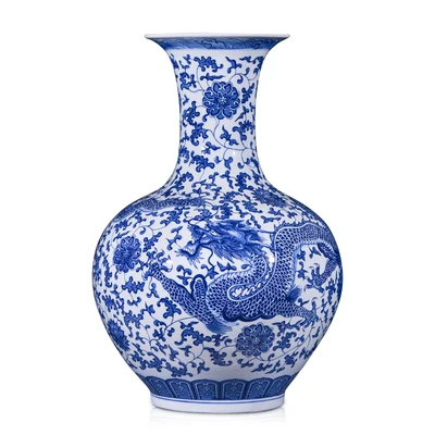 Chinese Antique Ceramic Dragon - Resin Art Floor Design recension och pris