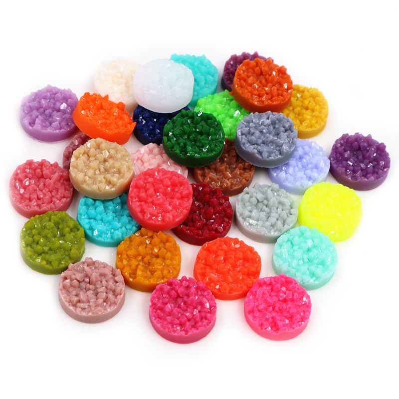 40pcs Resin Druzy Cabochons Do - Resin Art Earrings recension och pris