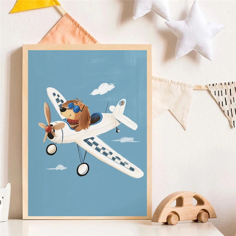Dog Airplane Lion in Car Anima - Resin Art On Canvas recension och pris