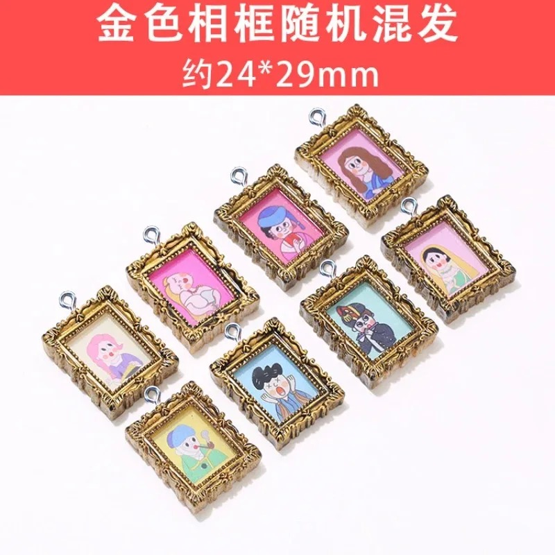 10Pcs Flatback Cabochon Vintag - Resin Art Earrings recension och pris