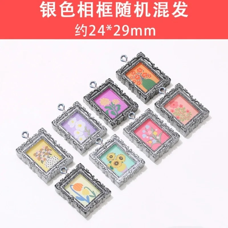 10Pcs Flatback Cabochon Vintag - Resin Art Earrings recension och pris