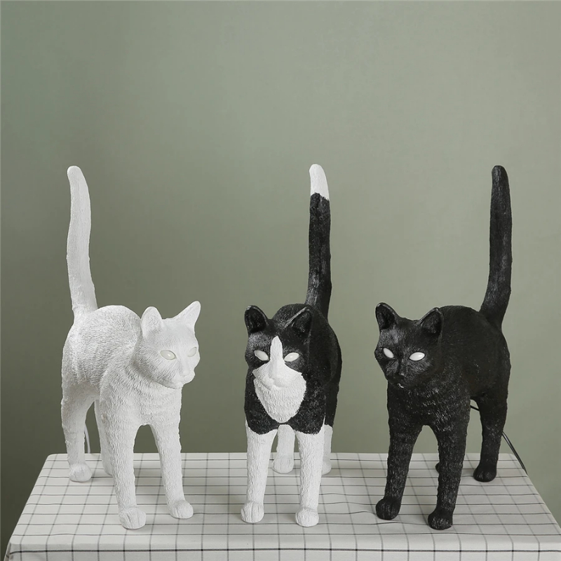 Nordic cat Table Lamp Resin an - Resin Art Floor Design recension och pris