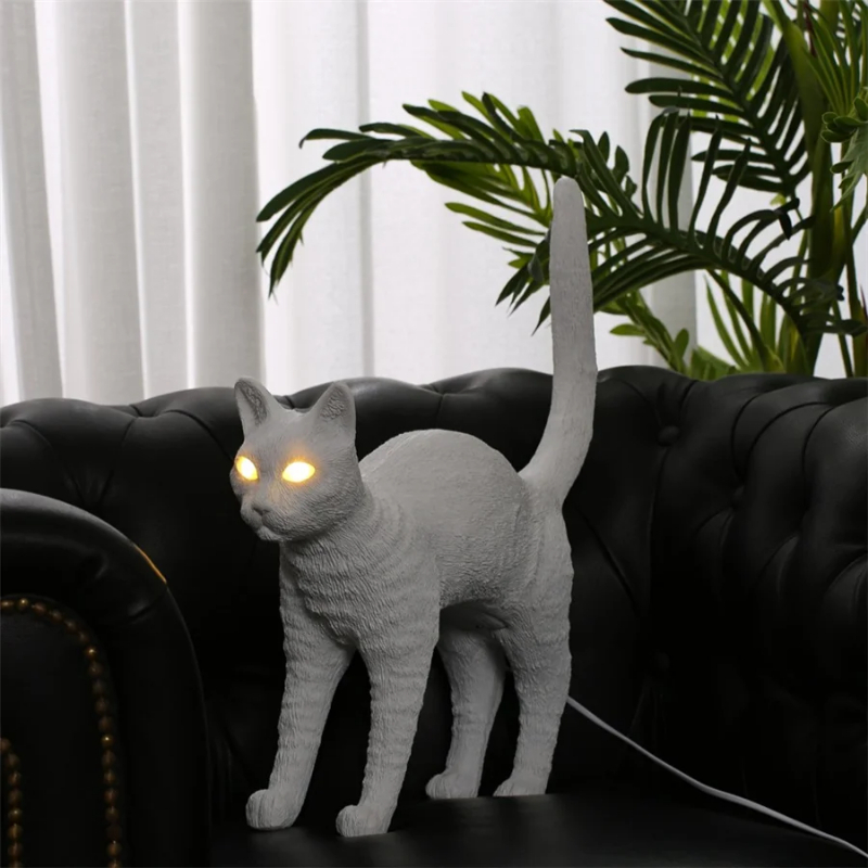 Nordic cat Table Lamp Resin an - Resin Art Floor Design recension och pris