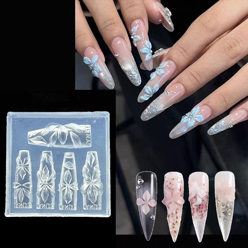 Z. 3D Flowers Nail Mold DIY Si - Resin Art Templates Free recension och pris