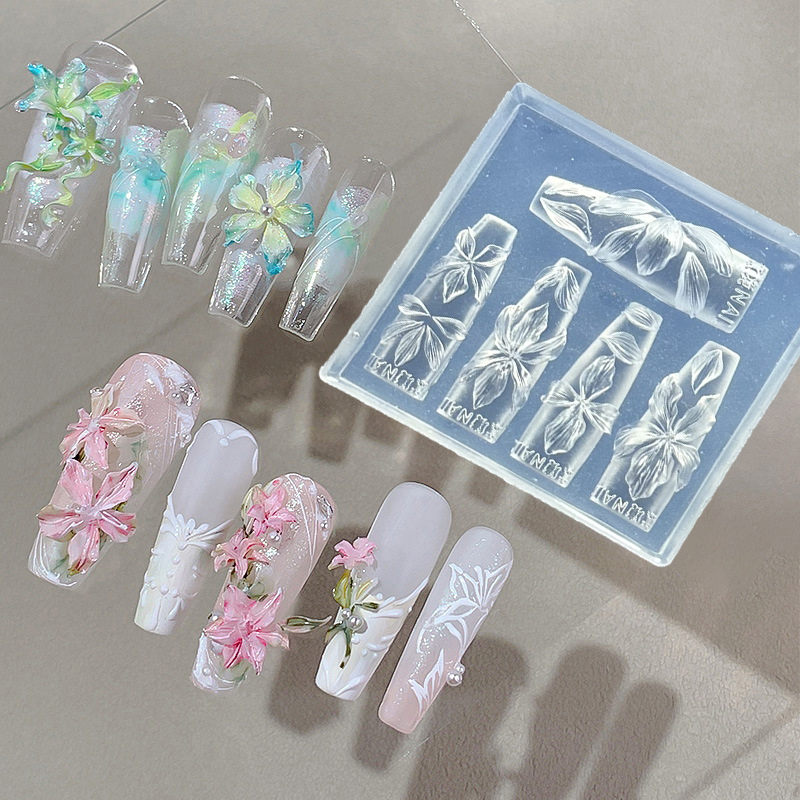 Z. 3D Flowers Nail Mold DIY Si - Resin Art Templates Free recension och pris