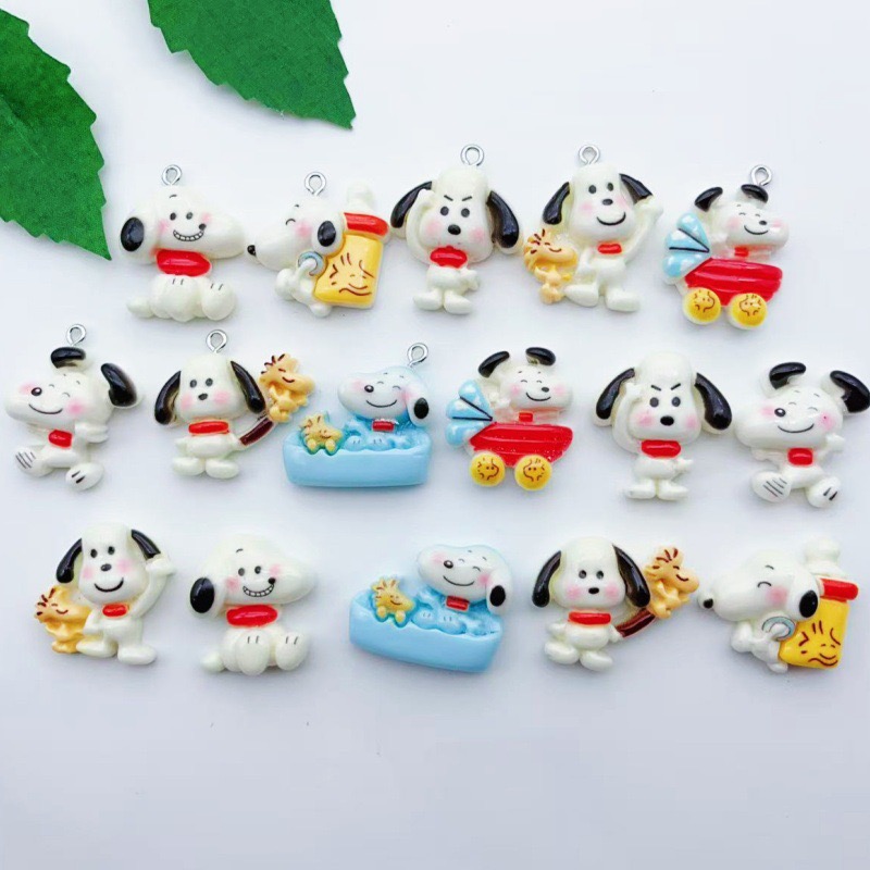 12pcs resin cartoon dog pendan - Resin Art Earrings recension och pris