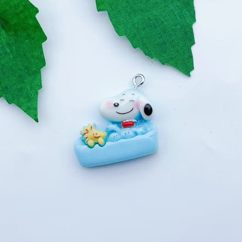 12pcs resin cartoon dog pendan - Resin Art Earrings recension och pris