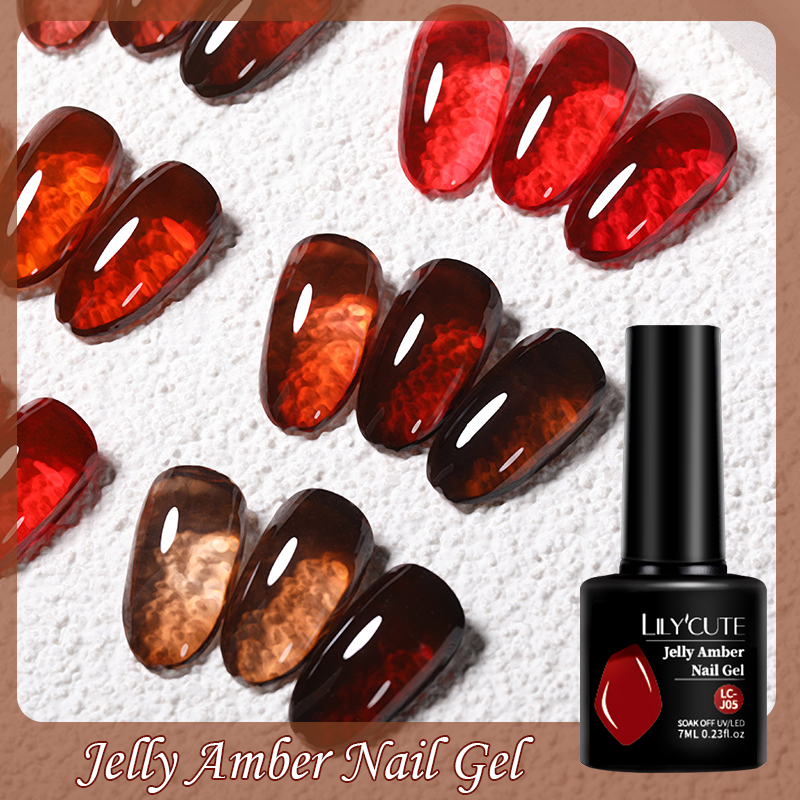 LILYCUTE 7ML Jelly Amber Gel N - Resin Dye Opaque recension och pris
