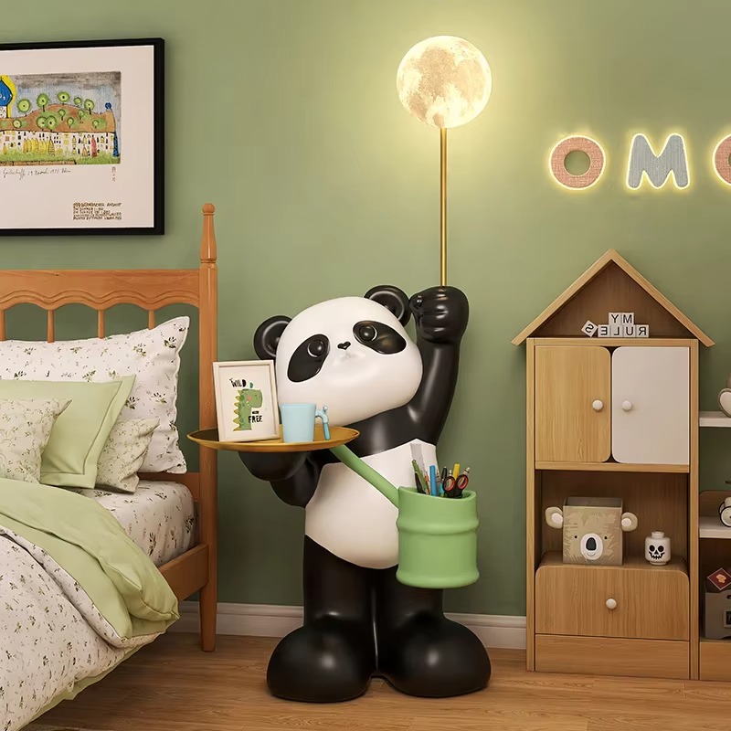 Creative Large Resin Panda Scu - Resin Art Floor Design recension och pris