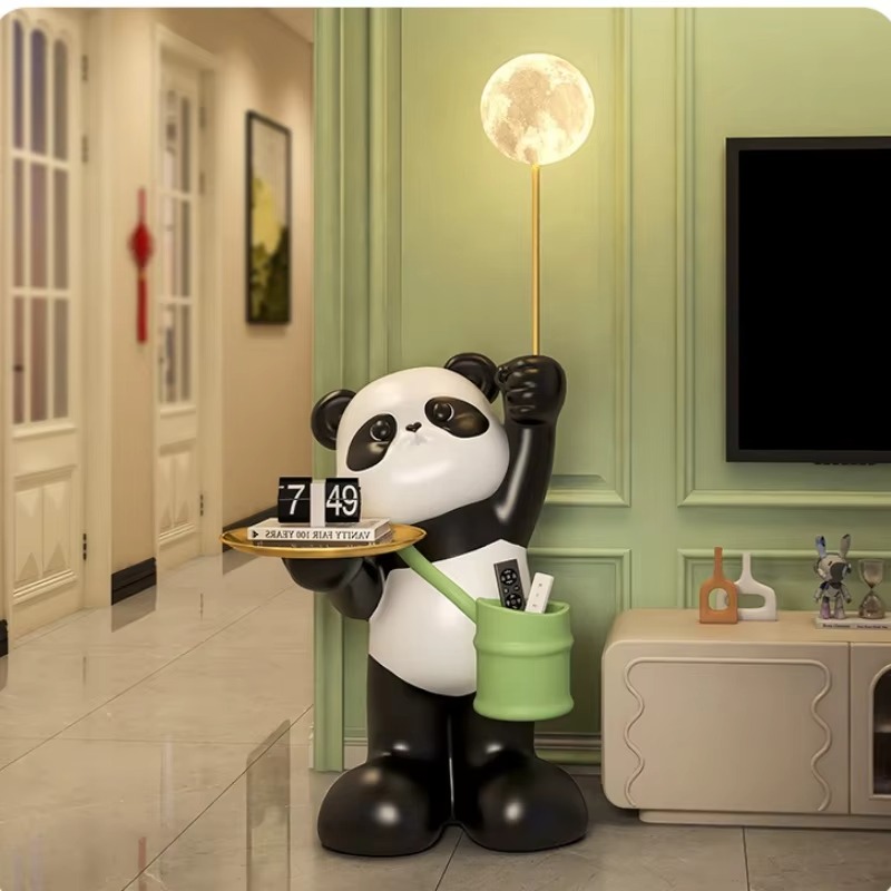 Creative Large Resin Panda Scu - Resin Art Floor Design recension och pris