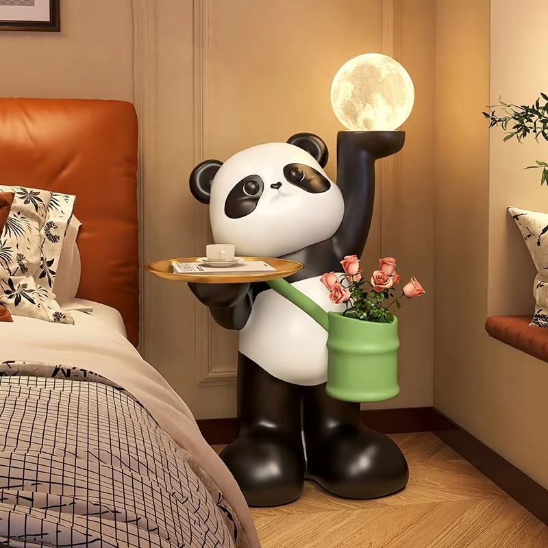 Creative Large Resin Panda Scu - Resin Art Floor Design recension och pris