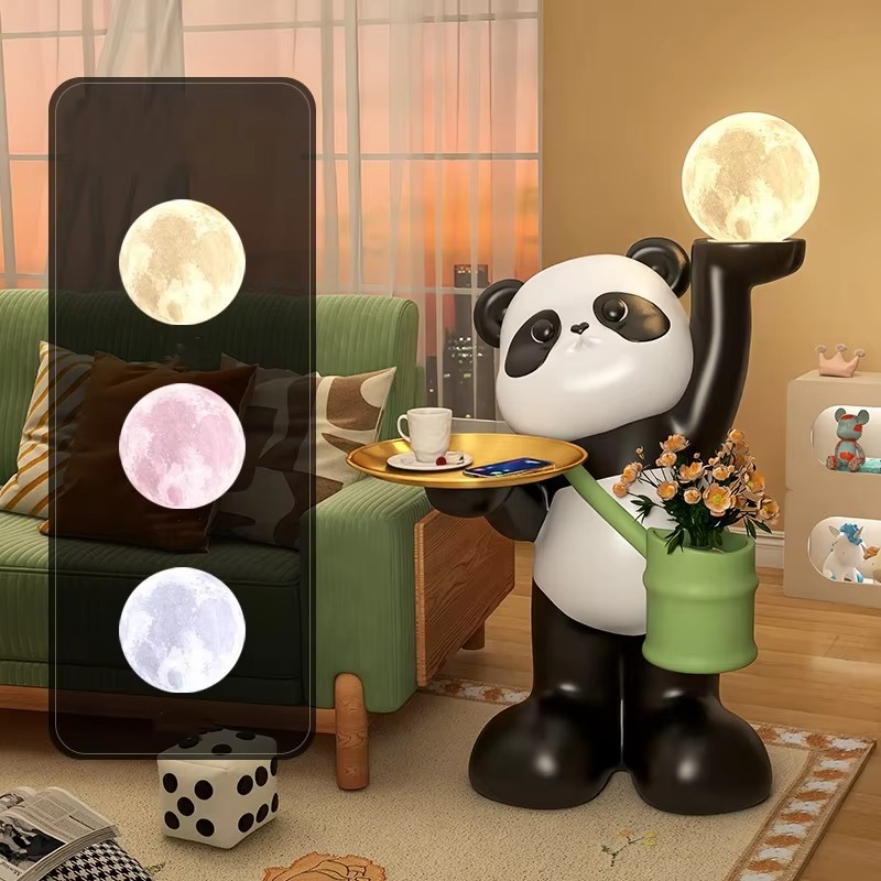 Creative Large Resin Panda Scu - Resin Art Floor Design recension och pris