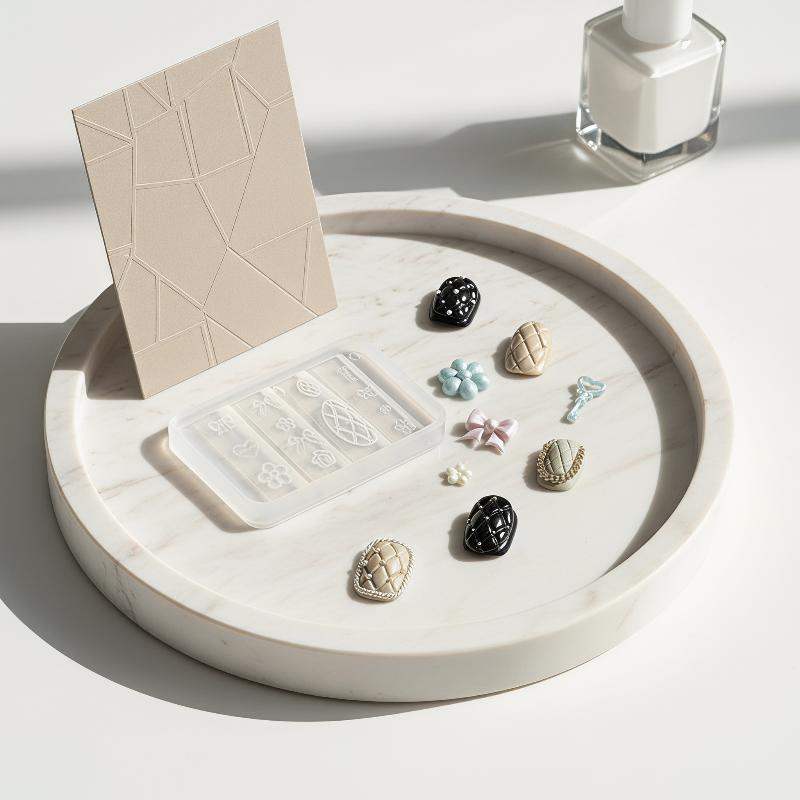 Portable Reusable Silicone Nai - Resin Art Templates Free recension och pris
