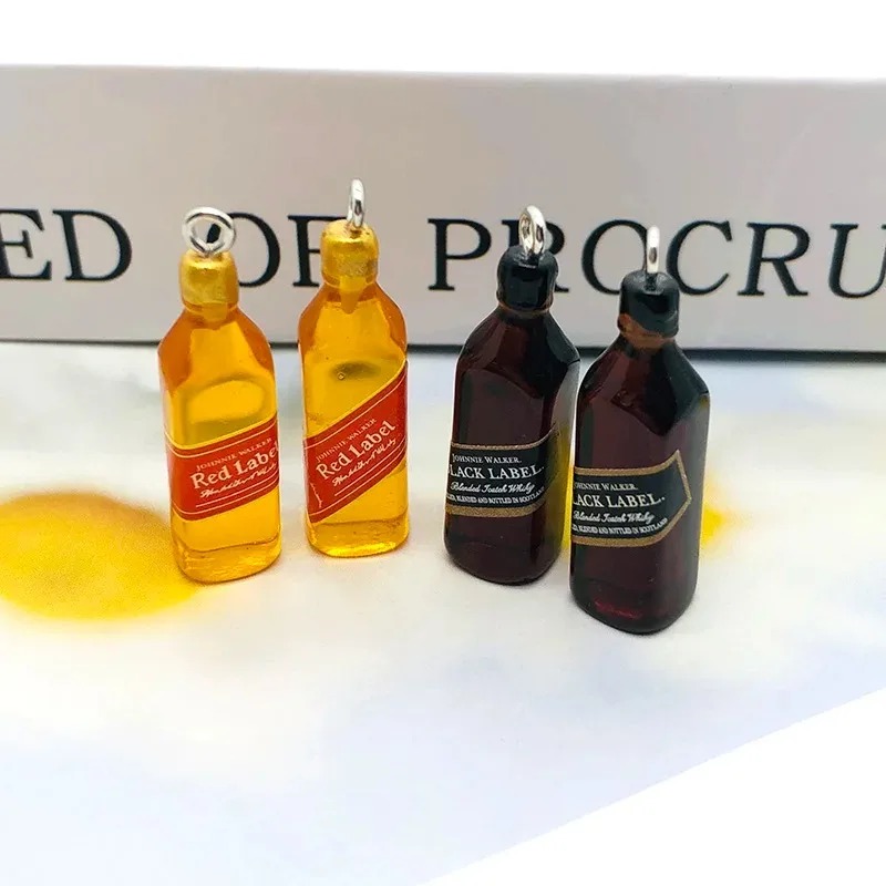10Pcs Tiny Wine Bar Bottle Res - Resin Art Earrings recension och pris
