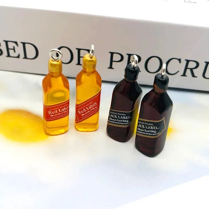 10Pcs Tiny Wine Bar Bottle Res - Resin Art Earrings recension och pris