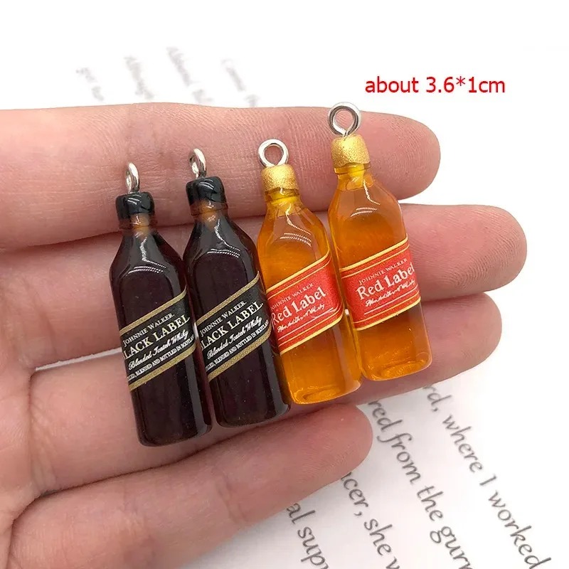 10Pcs Tiny Wine Bar Bottle Res - Resin Art Earrings recension och pris
