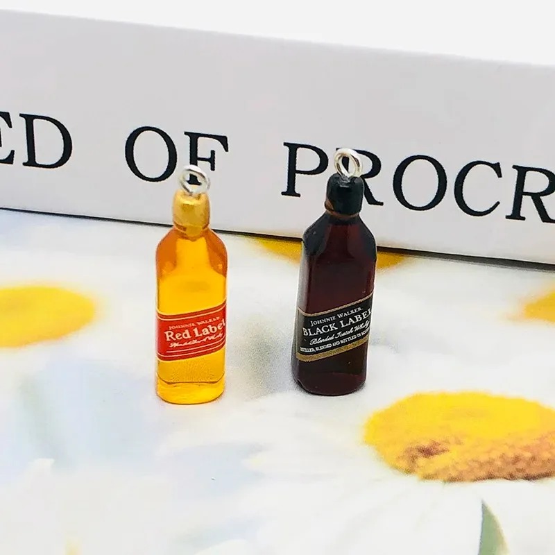 10Pcs Tiny Wine Bar Bottle Res - Resin Art Earrings recension och pris