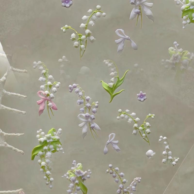 Flowers Series 3D Curved Nail  - Resin Art Templates Free recension och pris