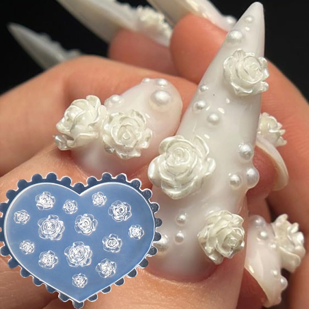 3D Flower Nail Molds Silicone  - Resin Art Templates Free recension och pris