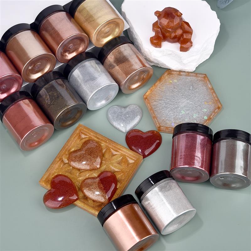 50g Shimmer Metallic Gold Silv - Resin Dye Opaque recension och pris