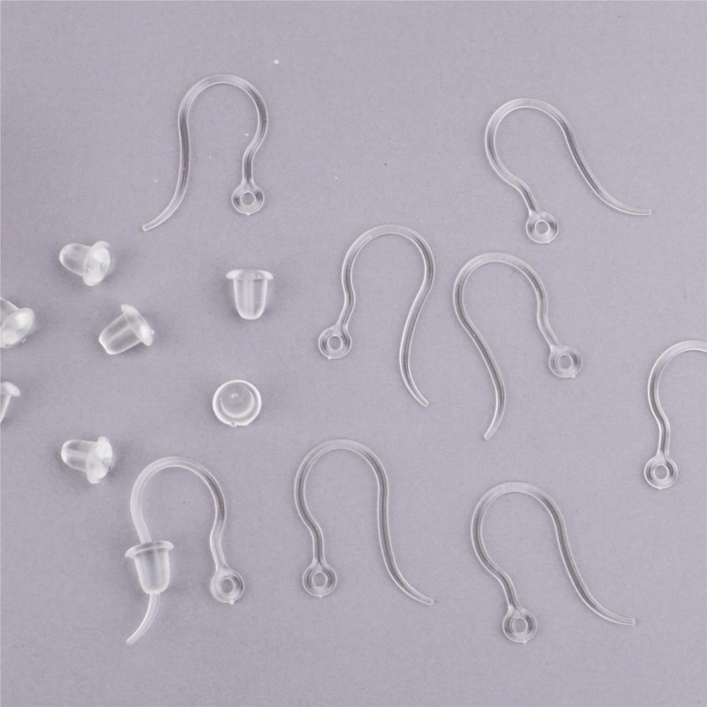 40pcs Clear Plastic Earring Ho - Resin Art Earrings recension och pris