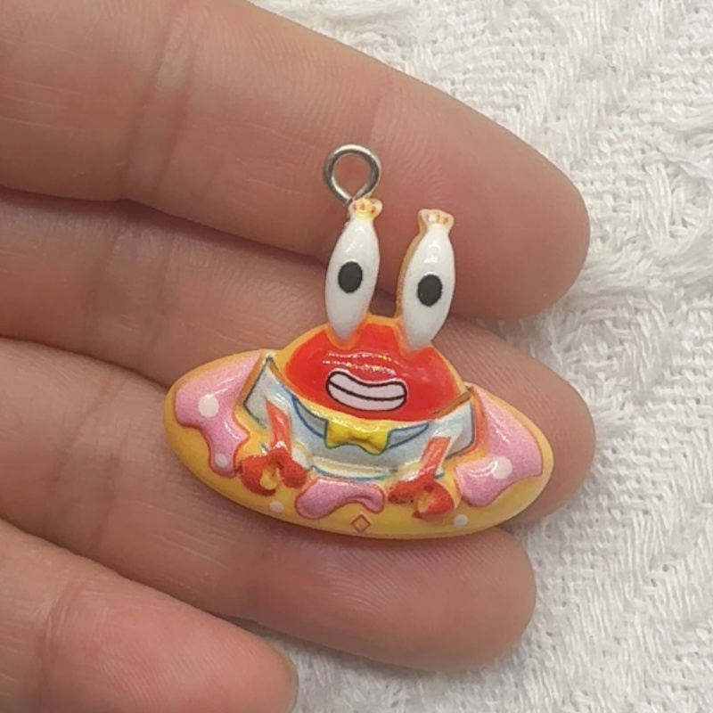 10pcs cartoon resin pendant, D - Resin Art Earrings recension och pris