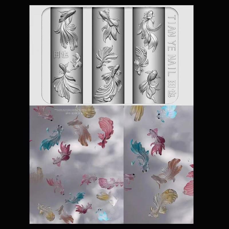 3D Soft Silicone Nail Ocean Me - Resin Art Templates Free recension och pris