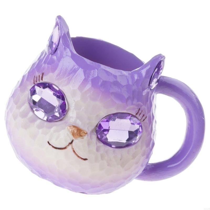 Glittering Cats Face Coffee Cu - Resin Art Geode recension och pris