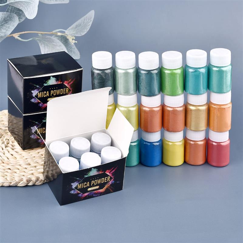 6 Pcs-Set Epoxy Resin Dye Mica - Resin Dye Opaque recension och pris