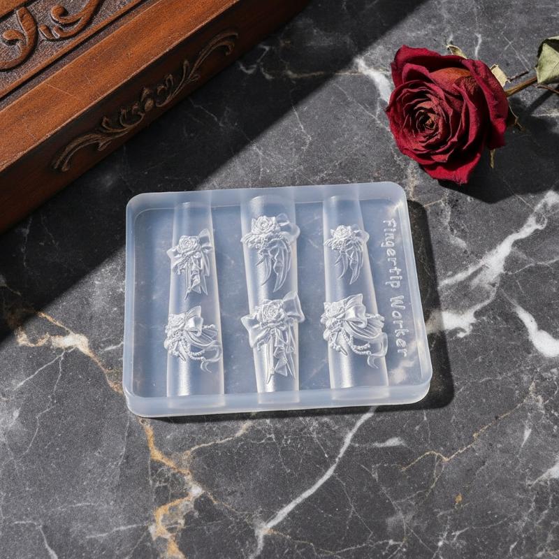 3D Silicone Flower Nail Mold L - Resin Art Templates Free recension och pris
